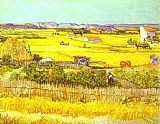Vincent van Gogh Harvest Landscape painting